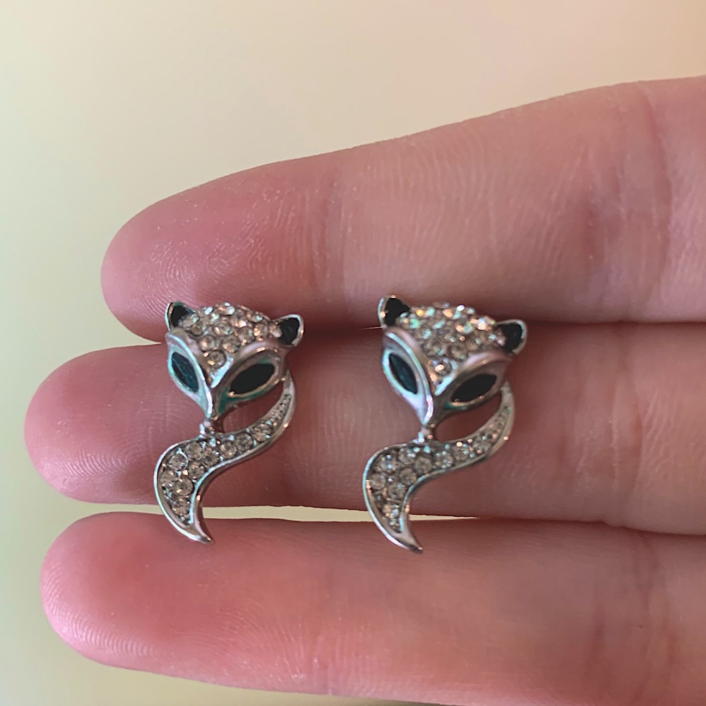 silver fox earrings